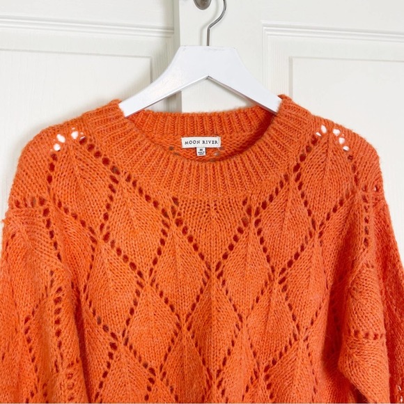 Moon River Open Knit Chunky Sweater - Picture 2 of 8